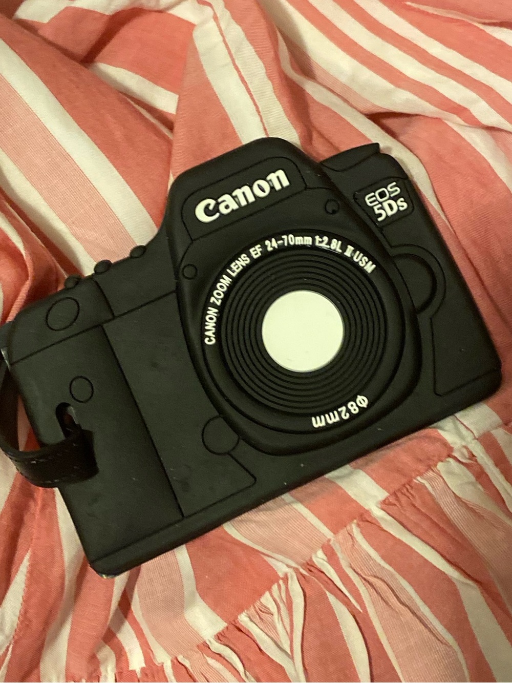 Luggage Tag Canon Black EOS 5DS Camera-Shaped Accessory Case